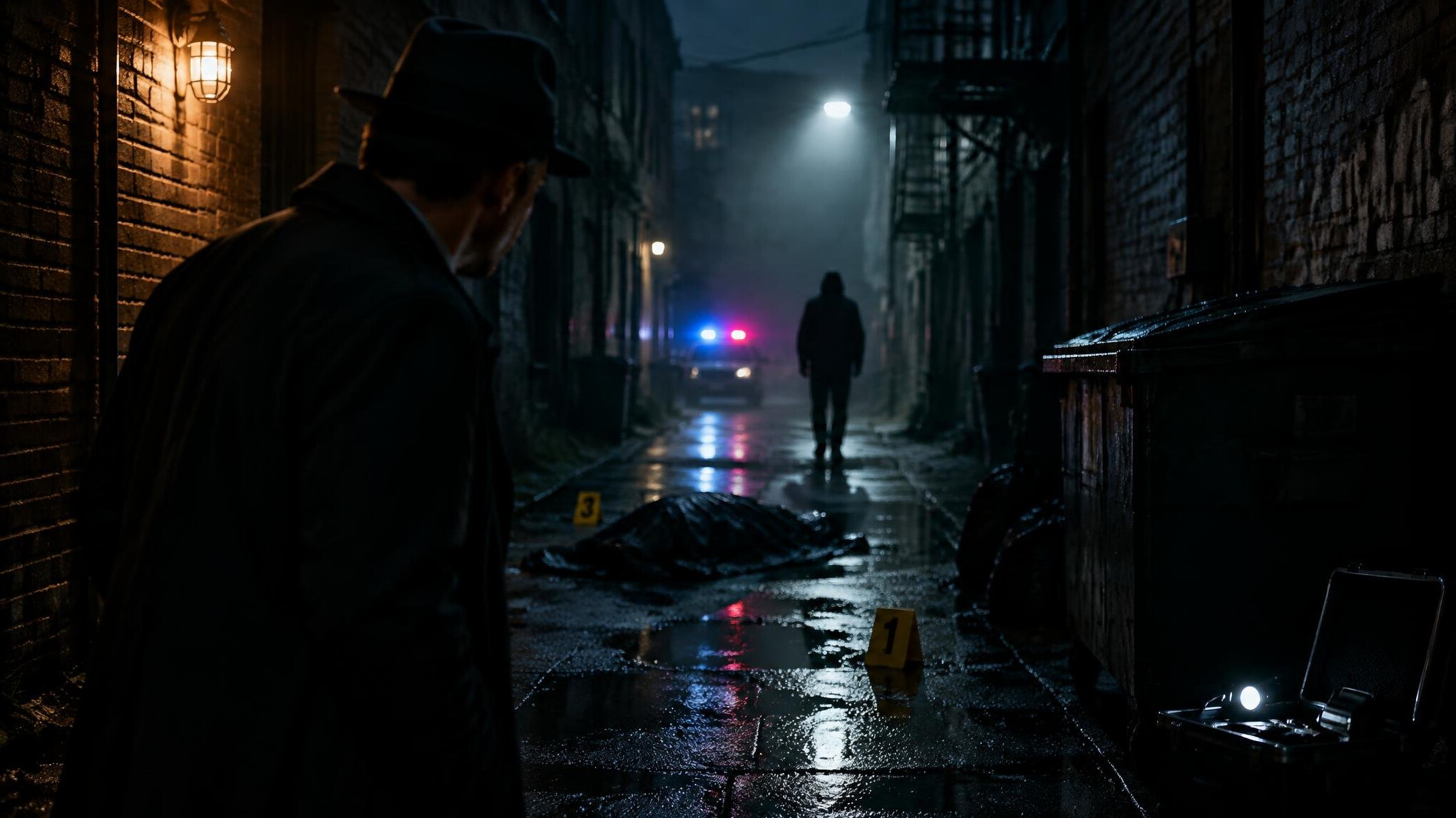 dark alley at night